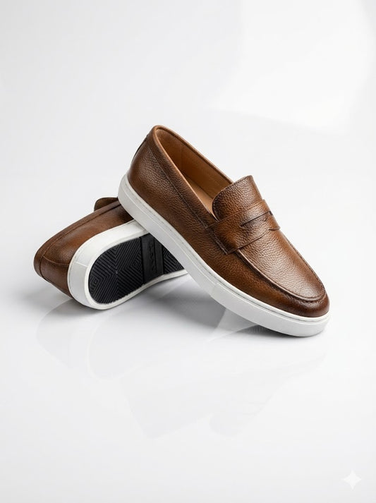 حذاء كلاسيكي فاخر - بني ا